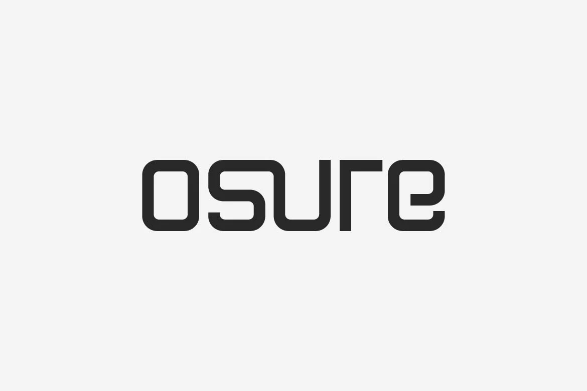 Osure – Minimalist Tech Sans Serif Font font preview