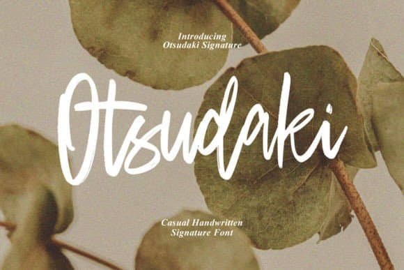 Otsudaki Font Font font preview