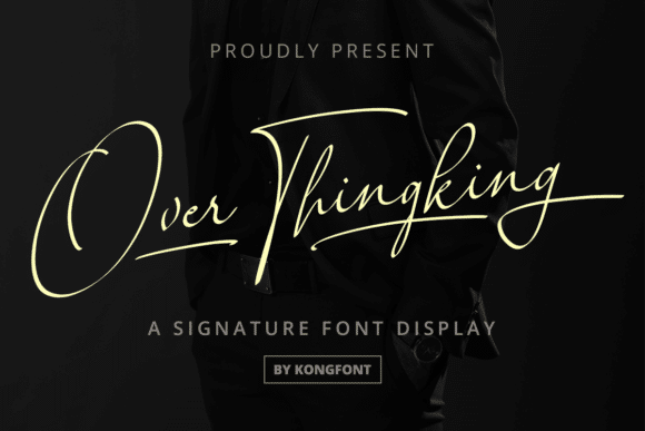 Over Thingking Font font preview