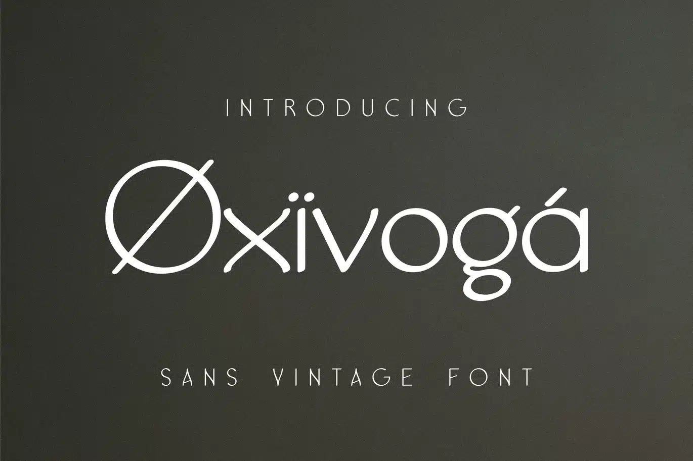 Oxivoga Font font preview