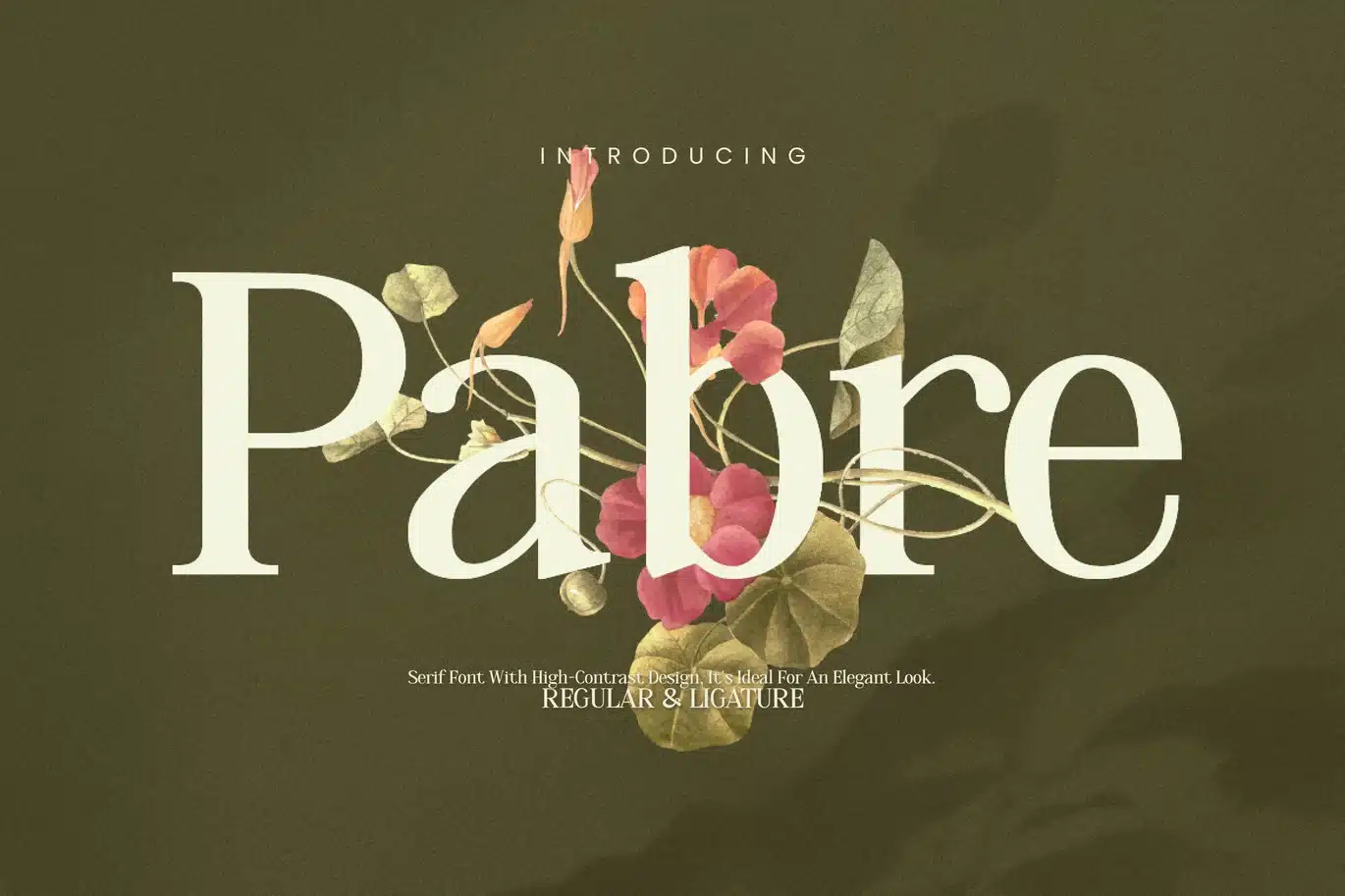 Pabre – Luxury Branding Font font preview