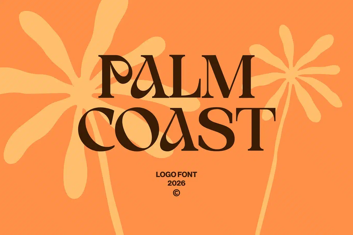 Palm Coast – Logo Font font preview