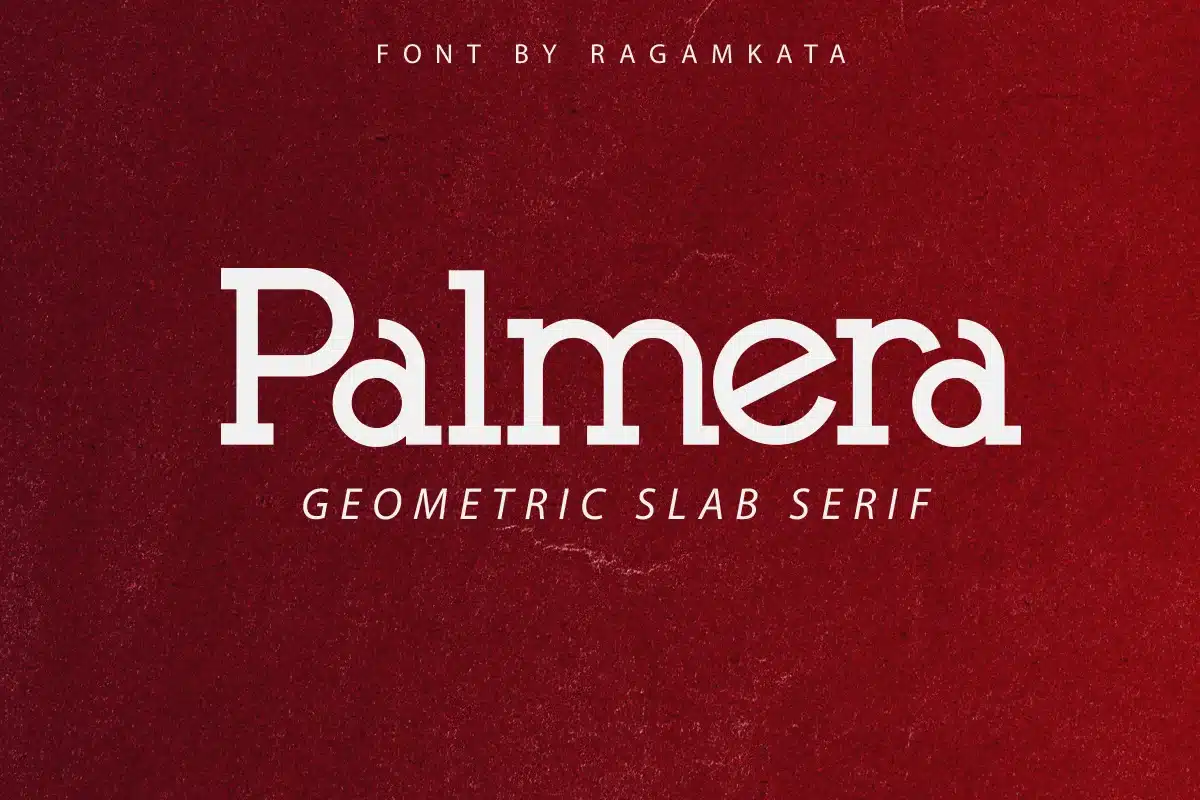Palmera – Geometric Slab Serif Font font preview