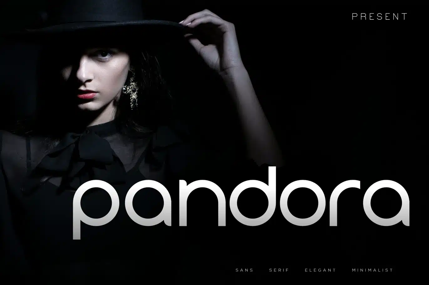 Pandora – Sans Display Font universal font preview