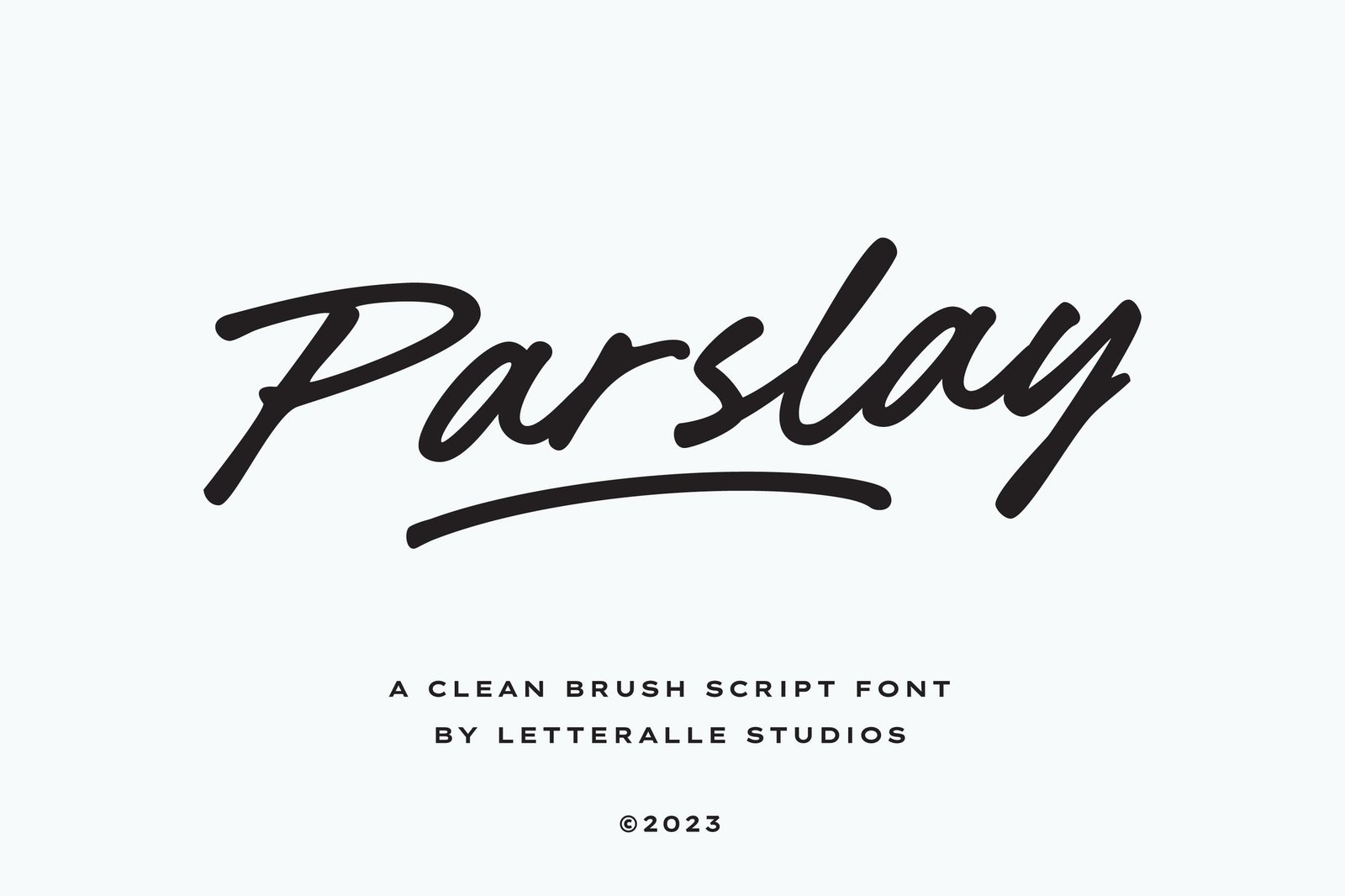 Parslay Font font preview