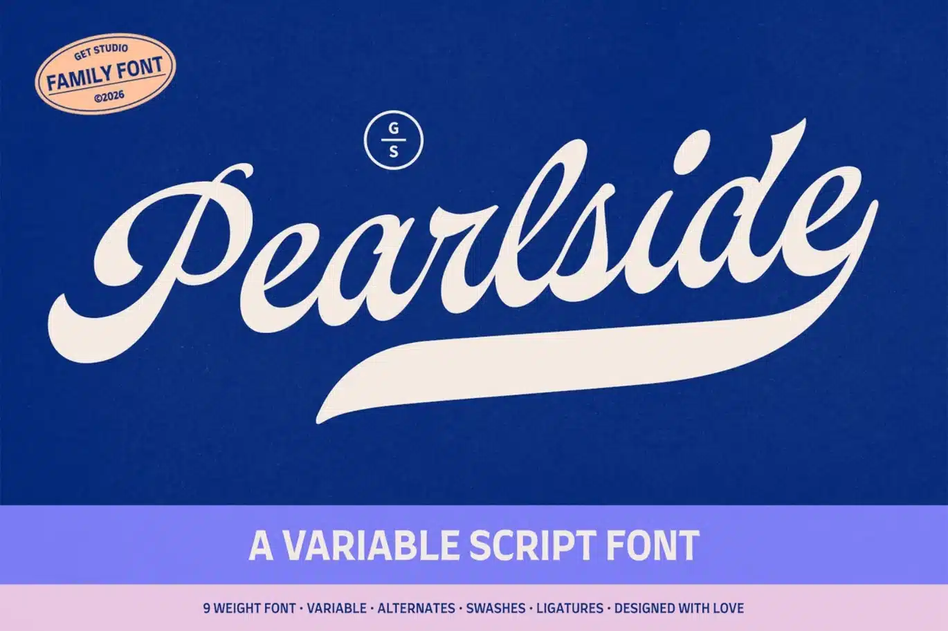 Pearlside – Variable Script Font font preview
