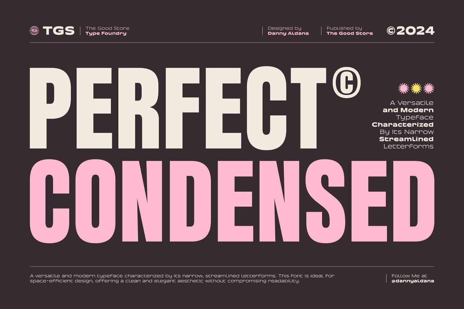 Perfect Condensed Font font preview