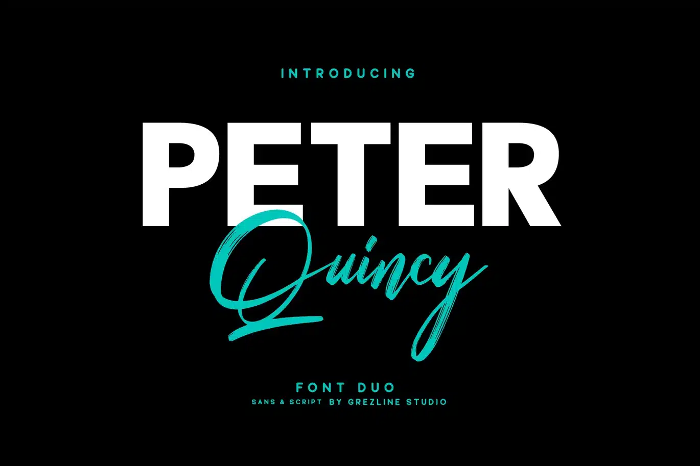 Peter Quincy – Font Duo font preview