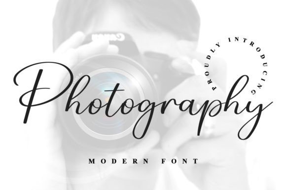 Photography Font Font font preview