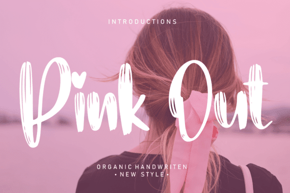 Pink out Font Font font preview