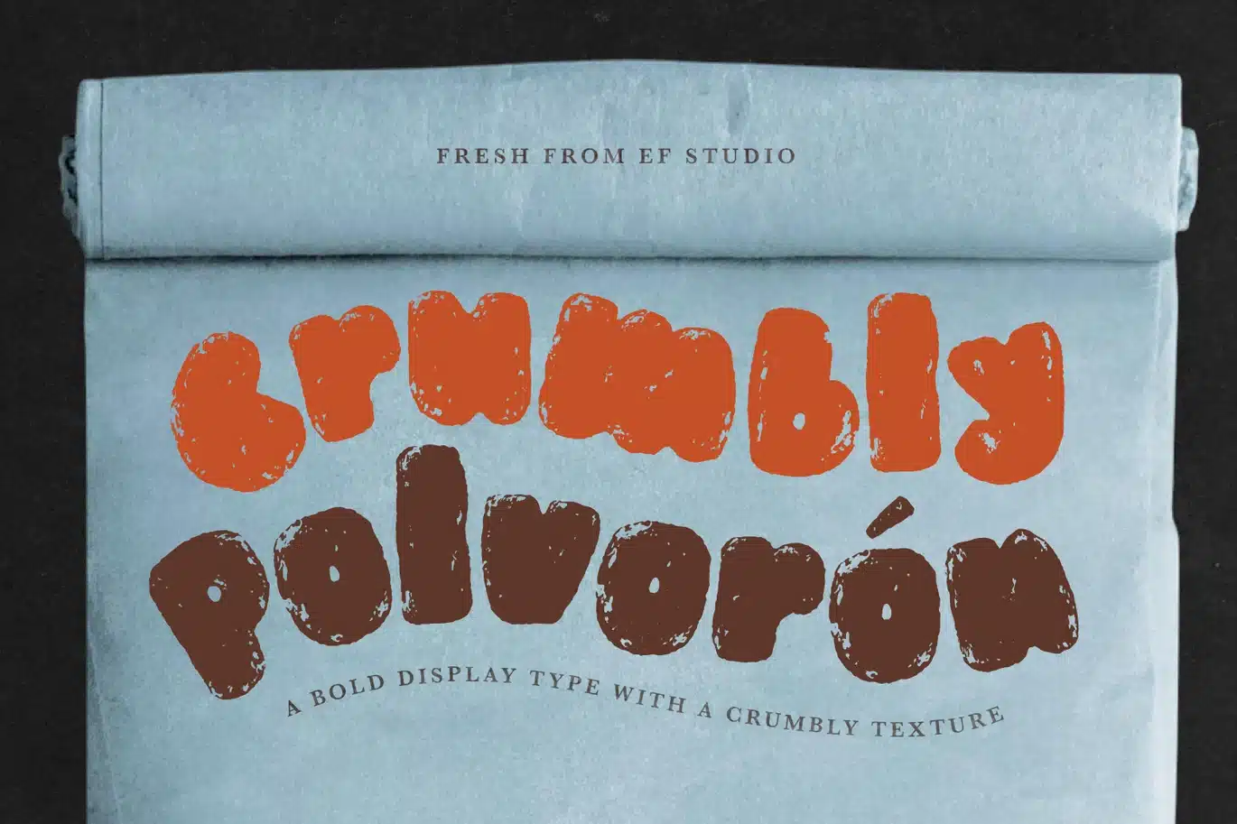 Polvorón – Crumbly Bold Display Font font preview