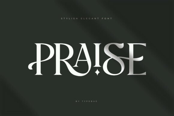 Praise Font font preview