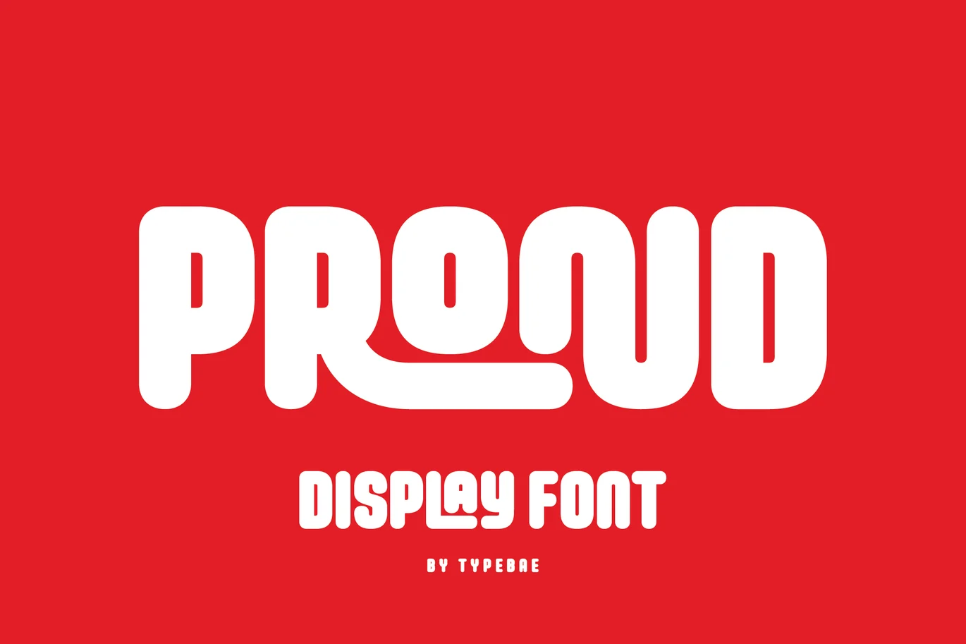 Prond – Bold Ligature Logo Font font preview