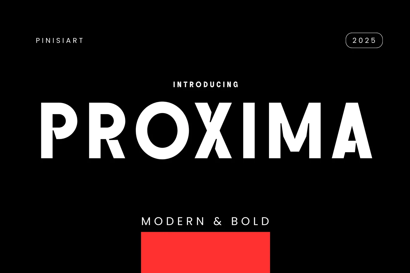 Proxima – Modern Strong Display Font font preview