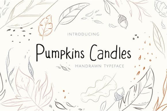 Pumpkins Candles Font font preview