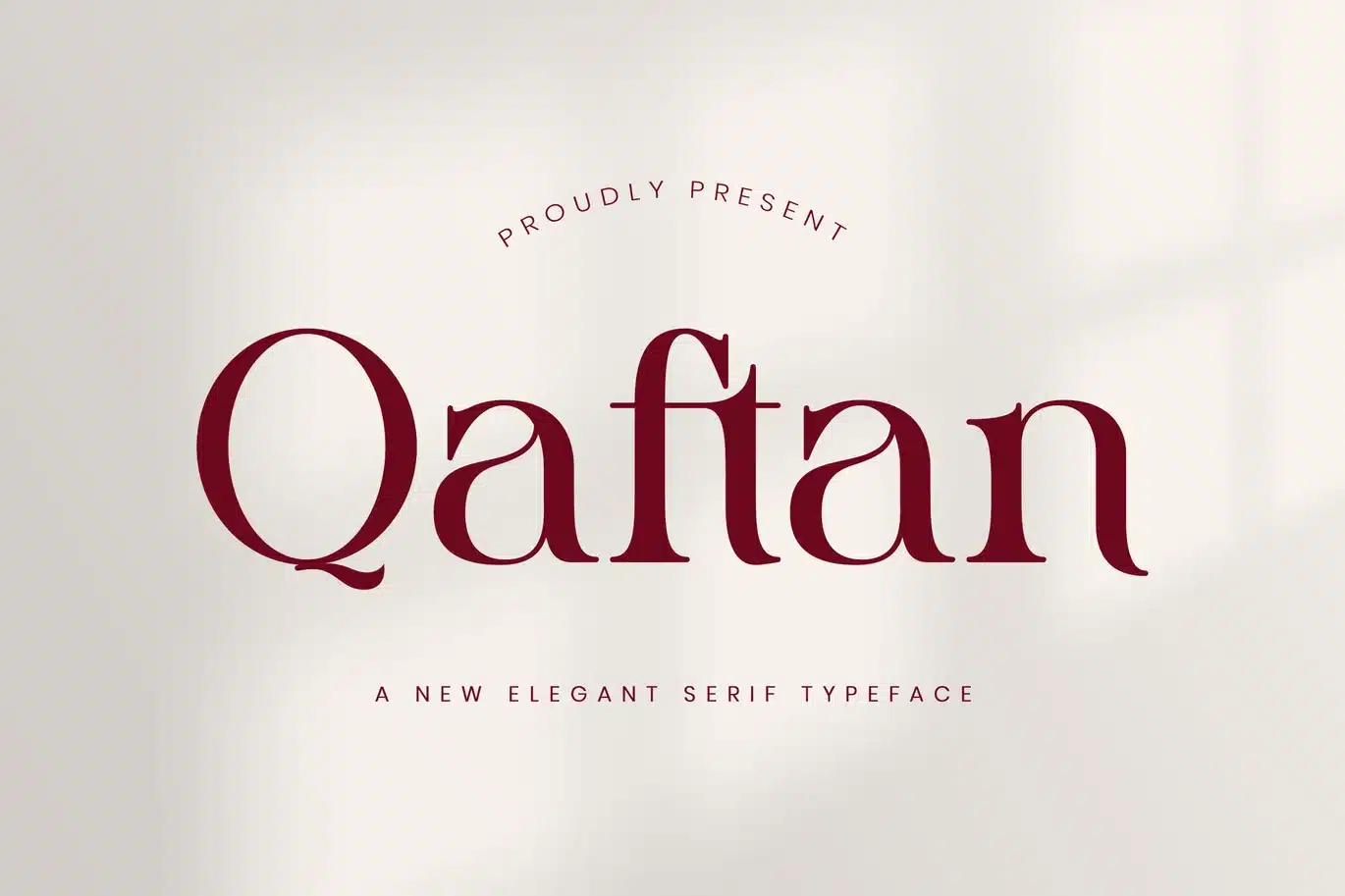 Qaftan Serif Font font preview