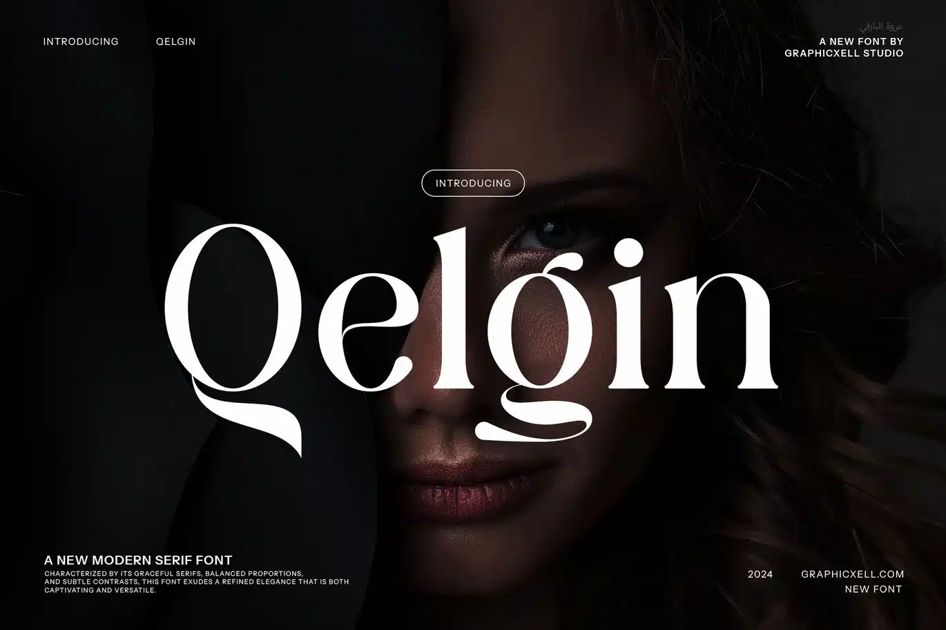 Qelgin – Unique Serif Font font preview