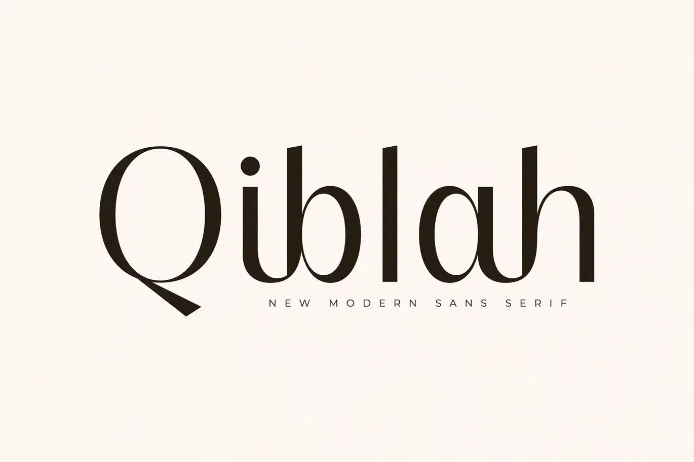 Qiblah New Modern Sans Serif Font font preview