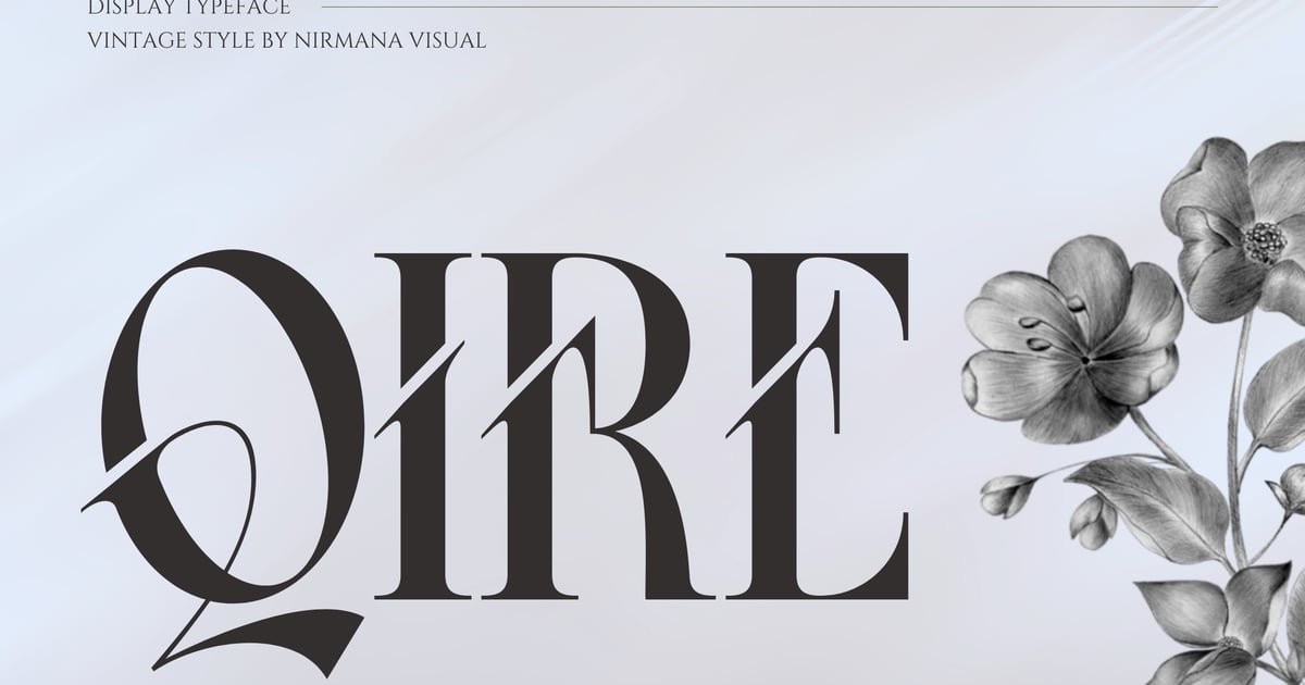 Qire – Branding Logo Font font preview