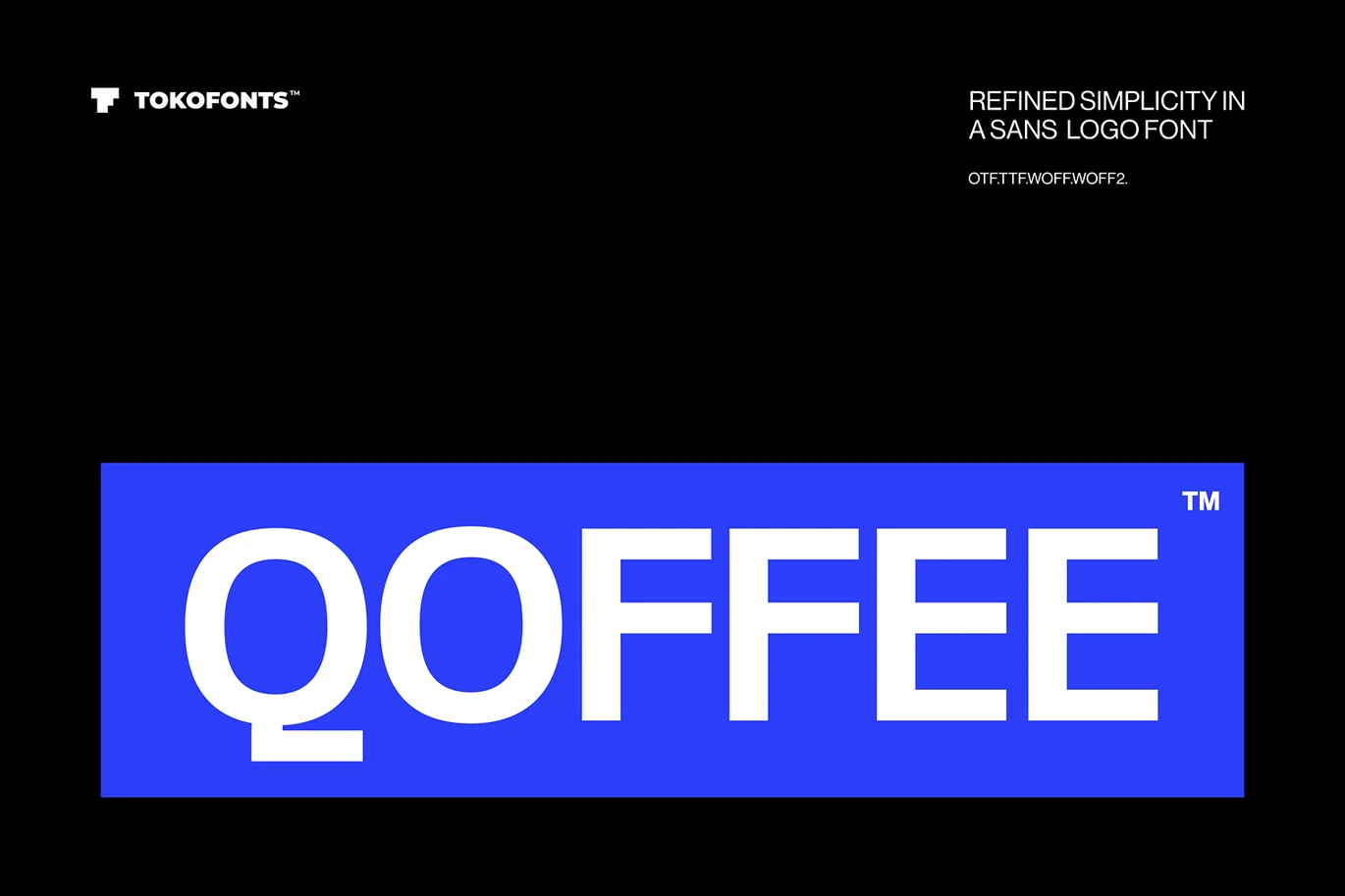 Qoffee – Logo Font font preview