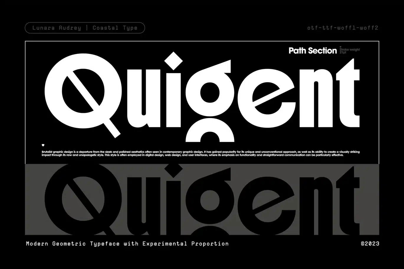 Quigent Font font preview