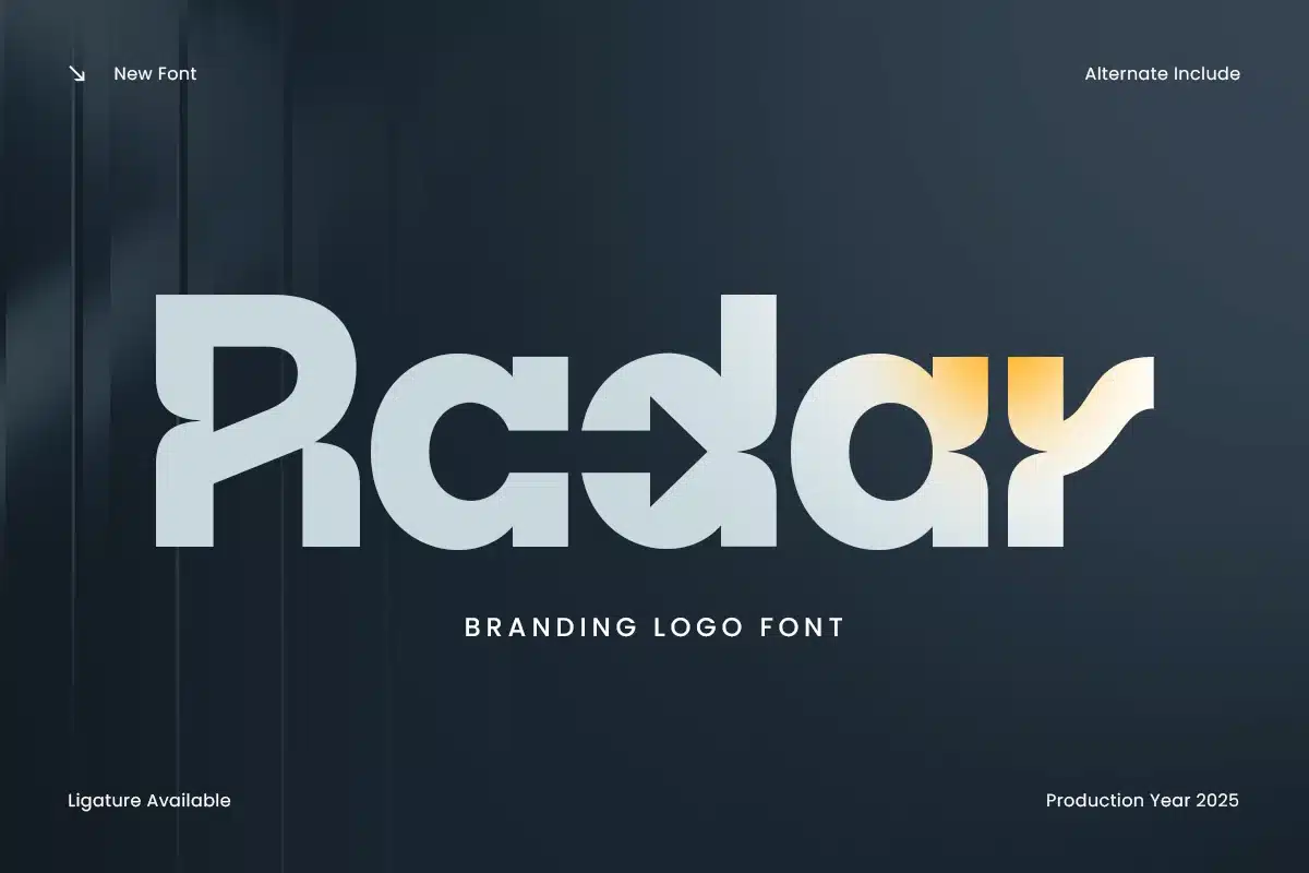 Radar – Branding Logo Font font preview