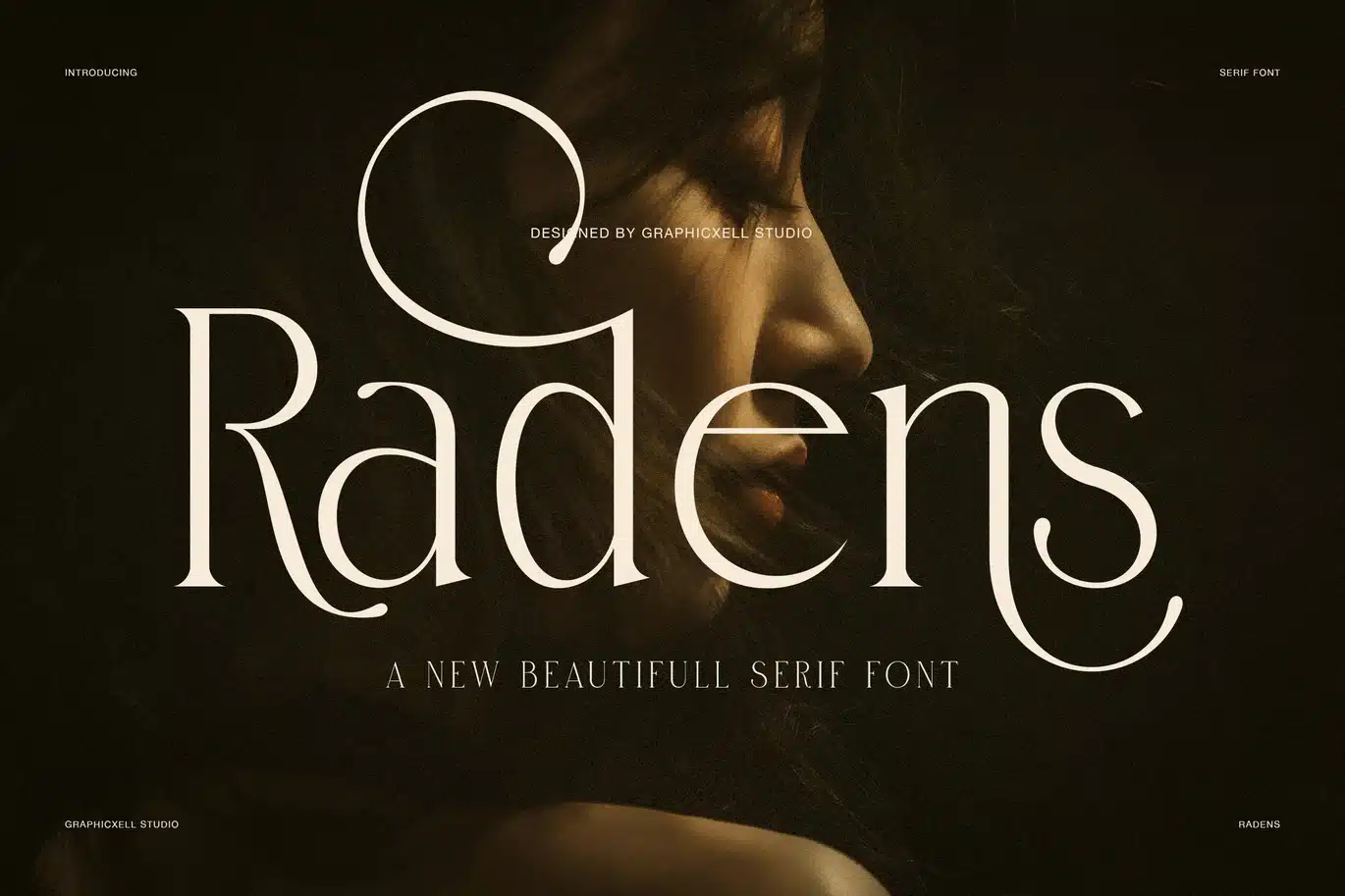 Radens Elegant Serif Font font preview