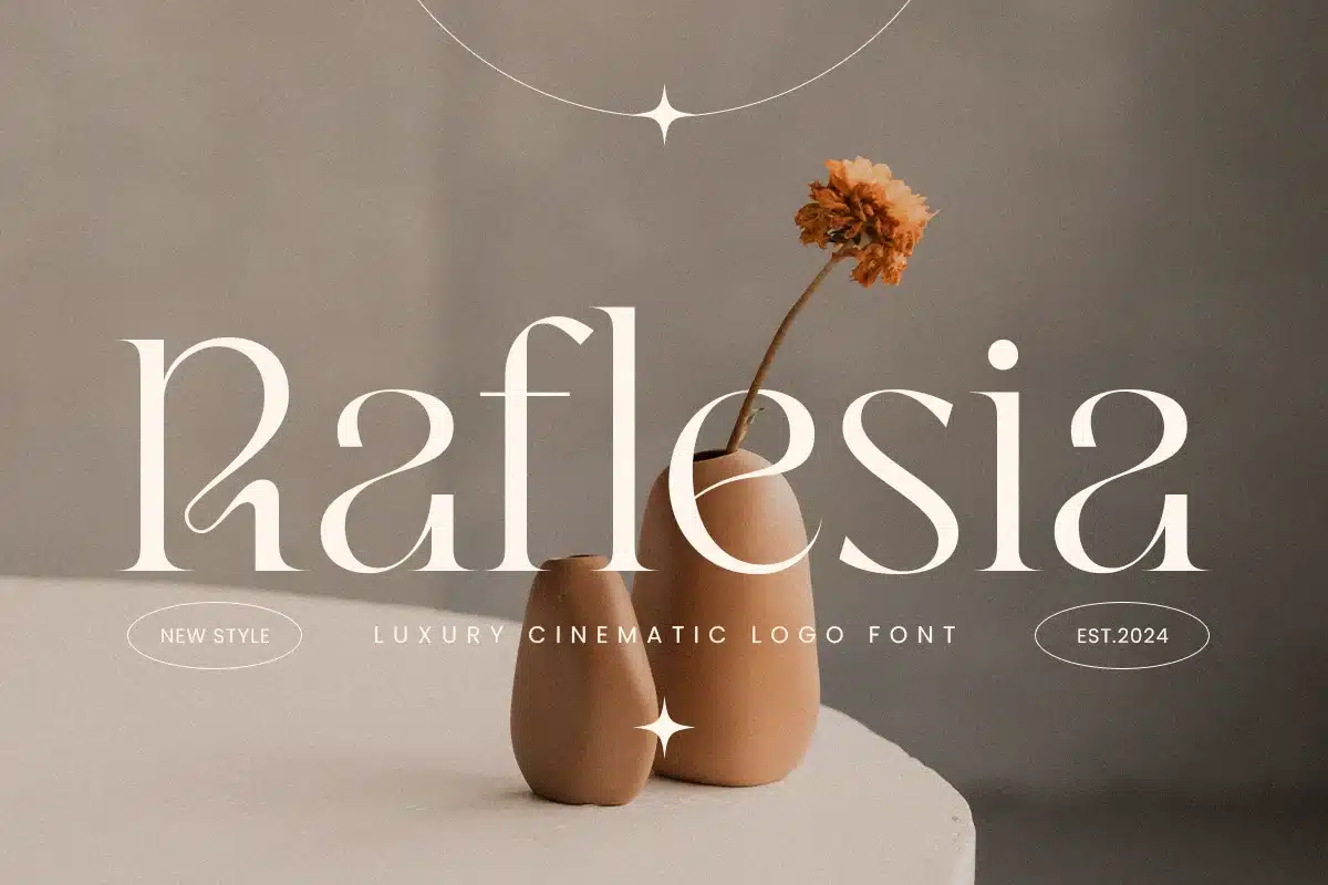 Raflesia – Luxury Cinematic Logo Font font preview