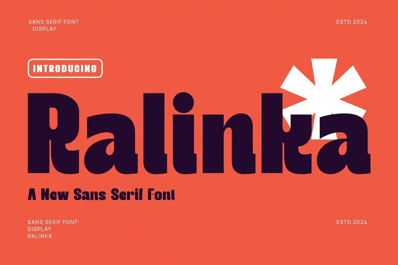 Ralinka – Modern Display Sans Serif Font font preview