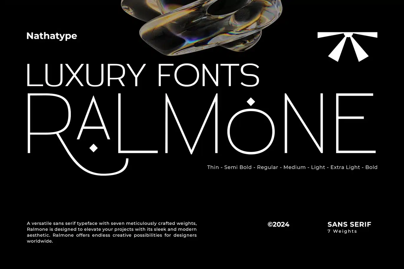 Ralmone – Modern Minimalis Font For Logo Branding font preview