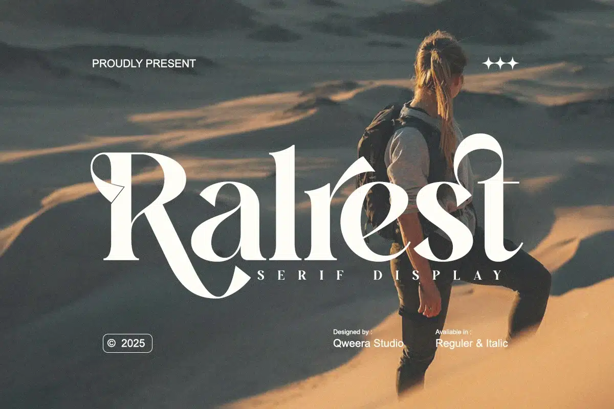 Ralrest – Minimal Modern Branding Serif Montserrat Font font preview