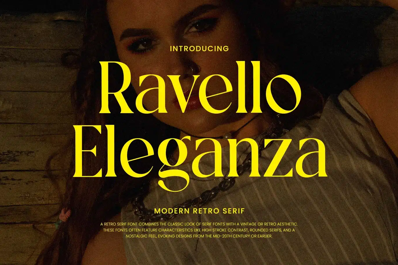 Ravello Eleganza Modern Retro Serif Font font preview