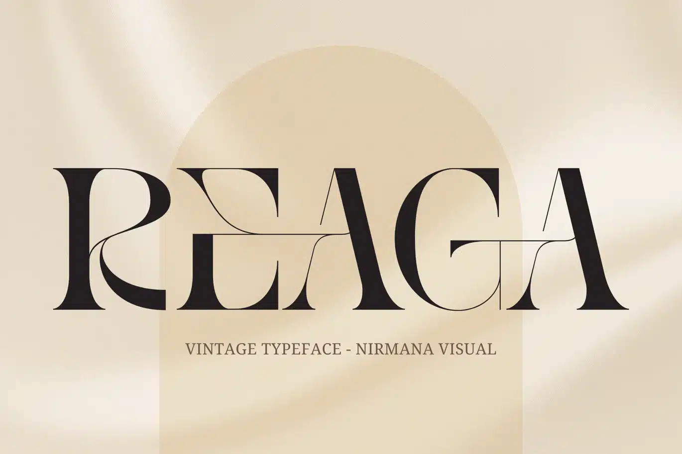 Reaga Vintage – Branding Logo Font font preview