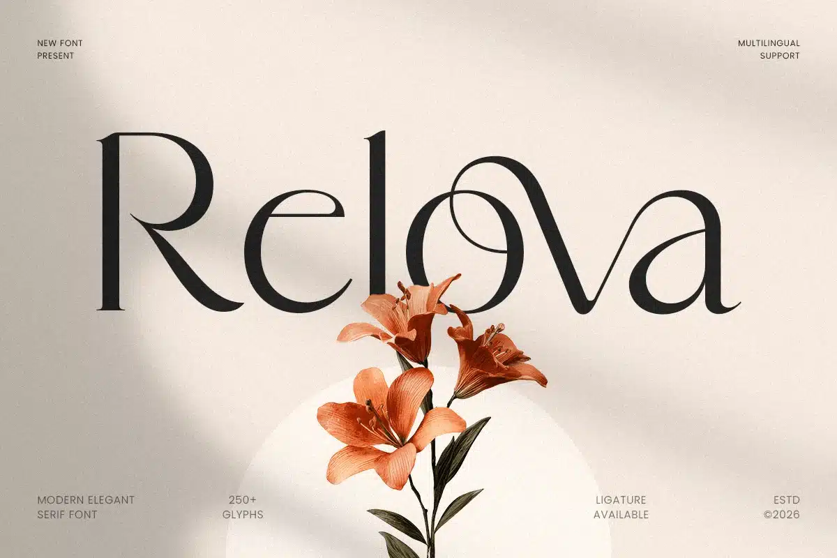 Relova – Modern Elegant Serif Font font preview