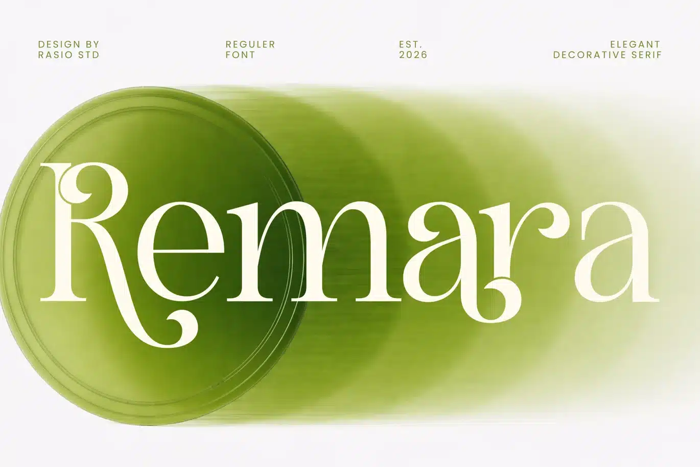 Remara Decorative Serif Font font preview