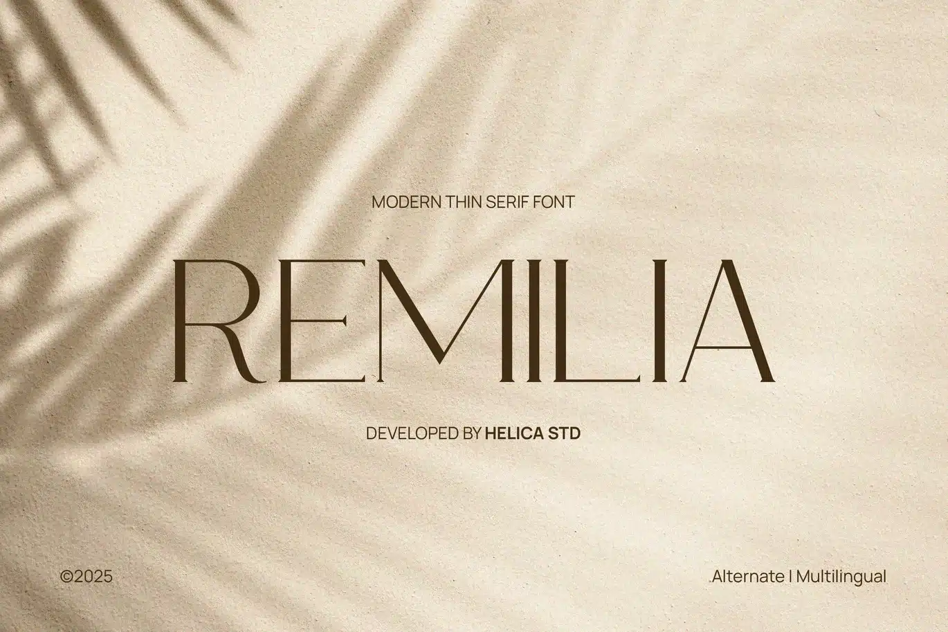Remilia Elegant Thin Serif Font font preview
