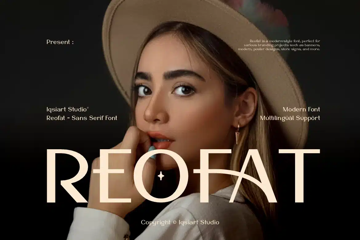 Reofat – Brand Logo Font font preview