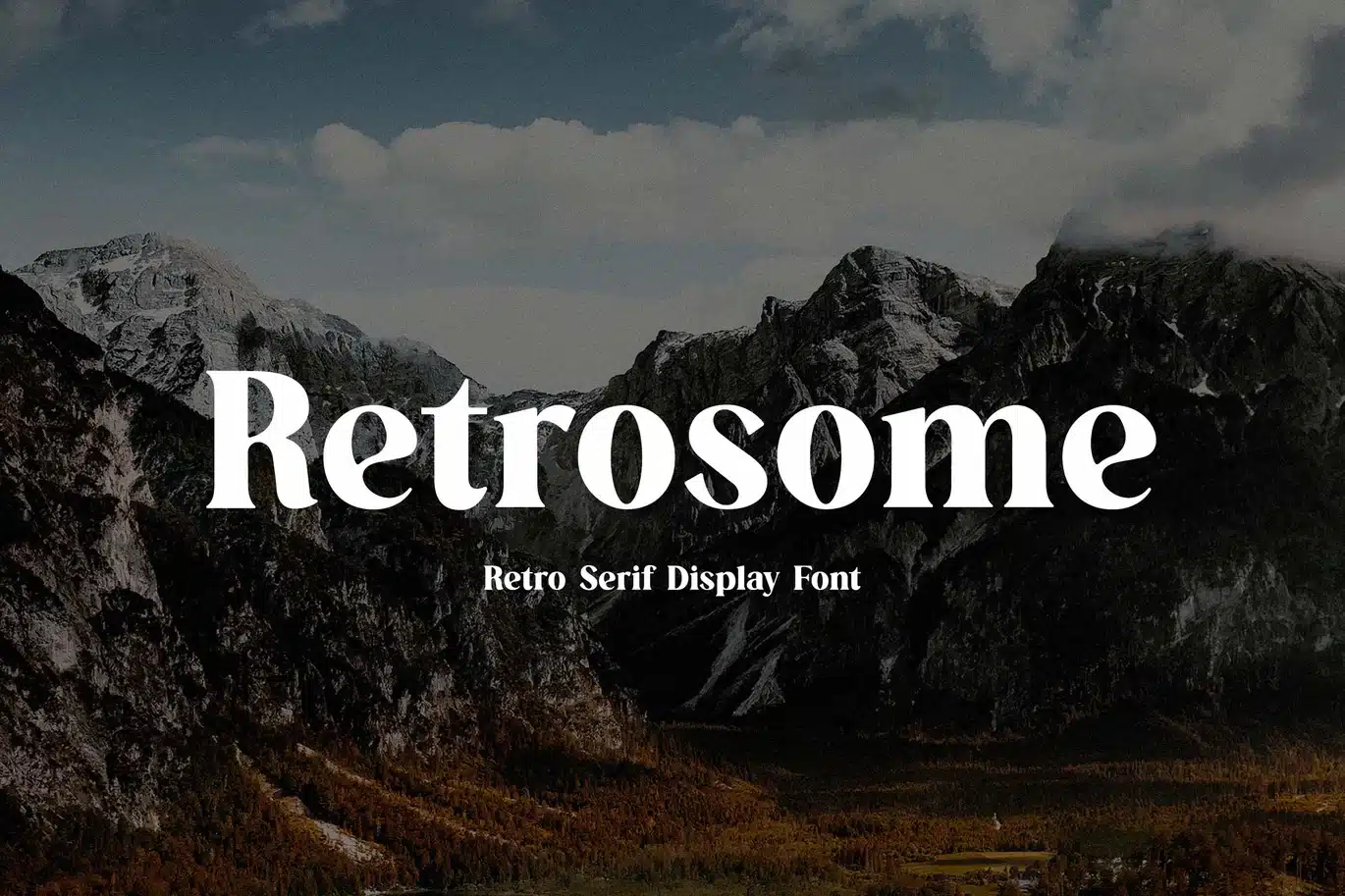 Retrosome Serif Display Font font preview