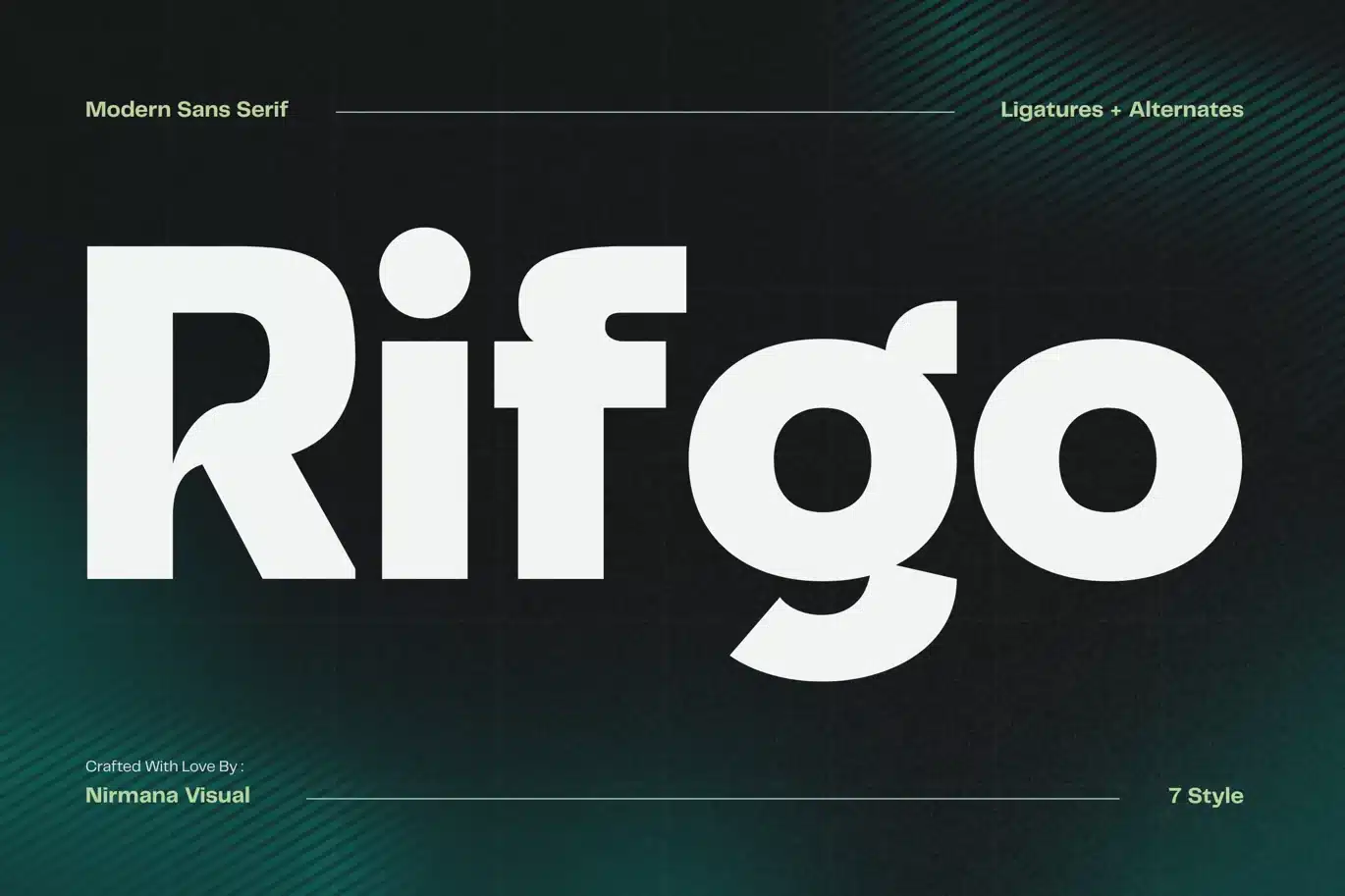 Rifgo Modern – Logo Font font preview