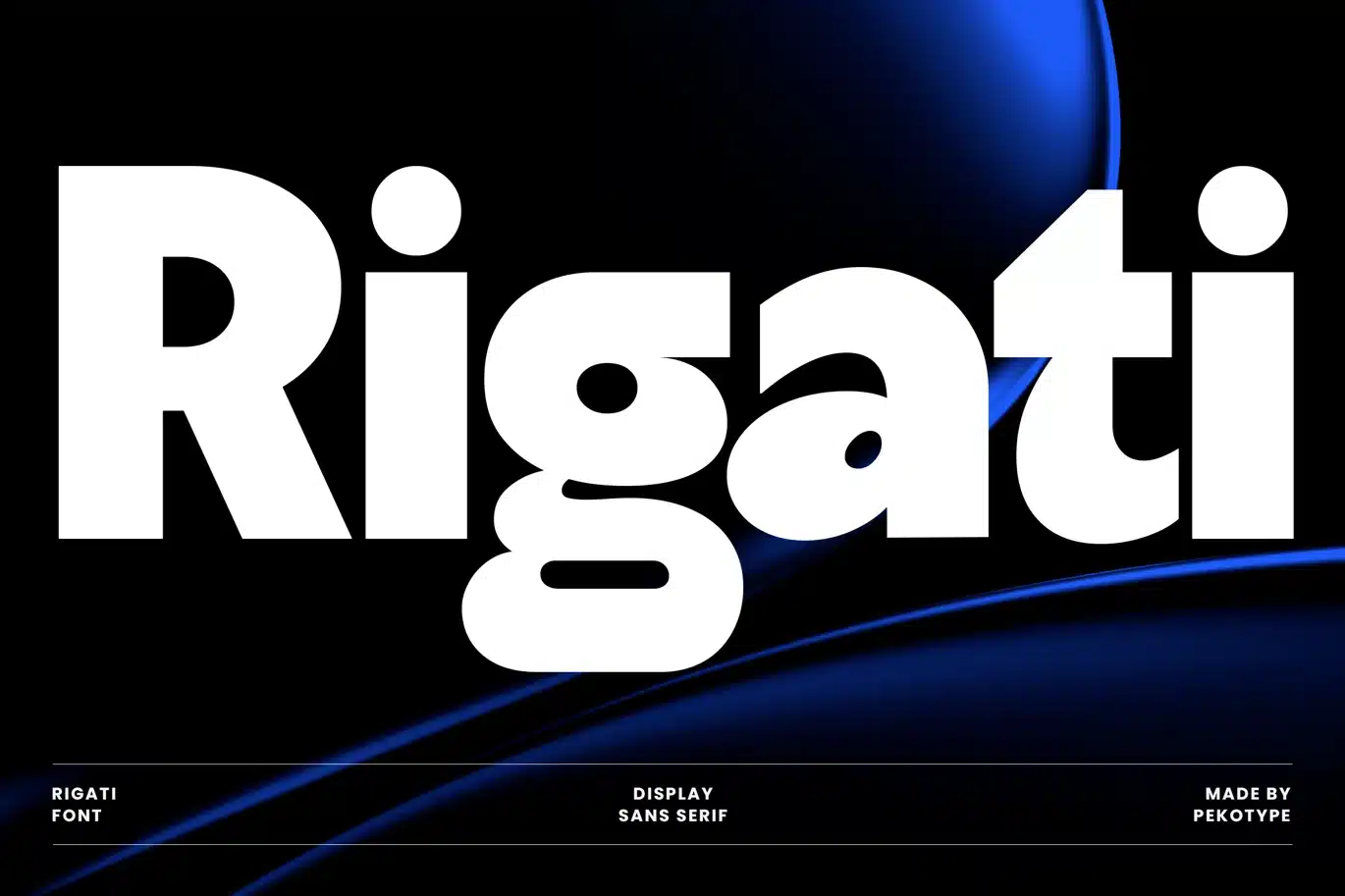 Rigati – Modern Bold Logo Font font preview