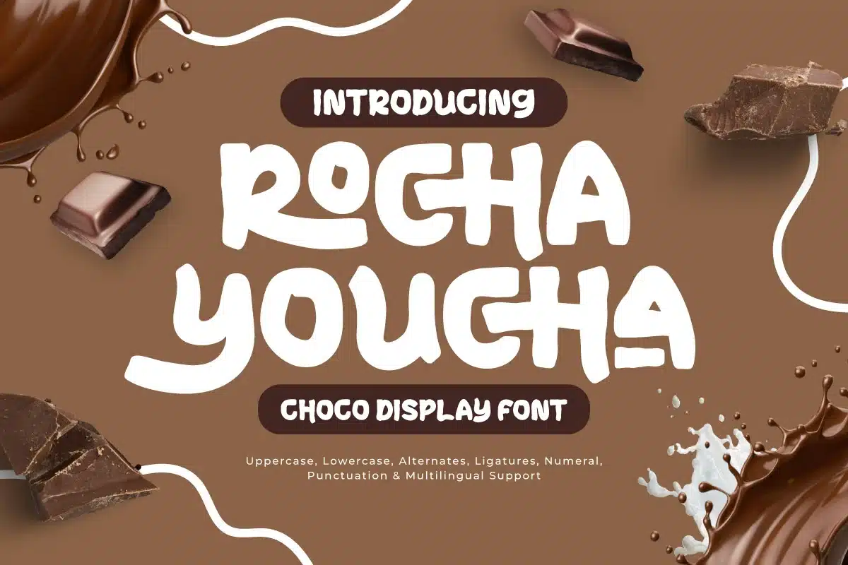Rocha Youcha – Choco Display Font font preview