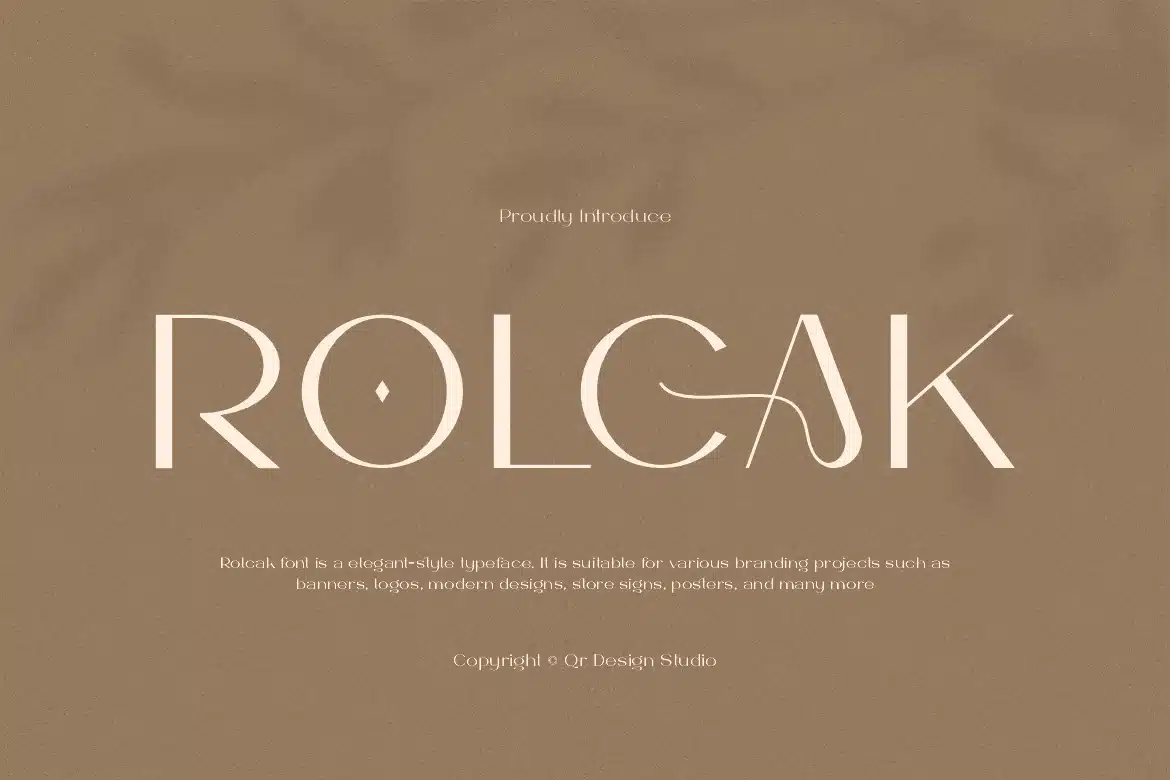 Rolcak – Fashion Brand Font font preview