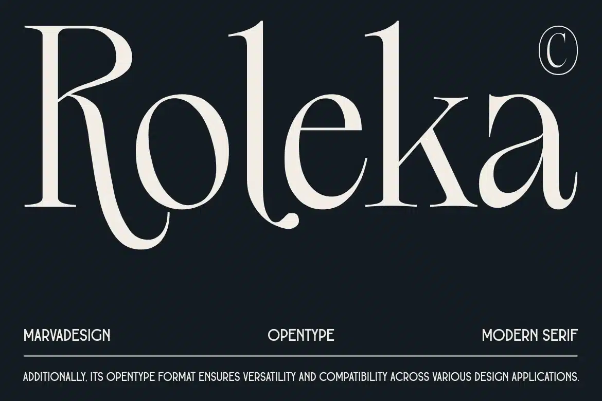 Roleka – Classy Serif Typeface Font font preview