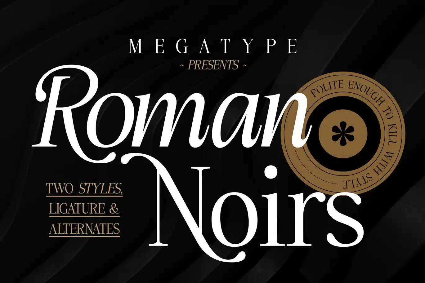 Roman Noirs Font font preview