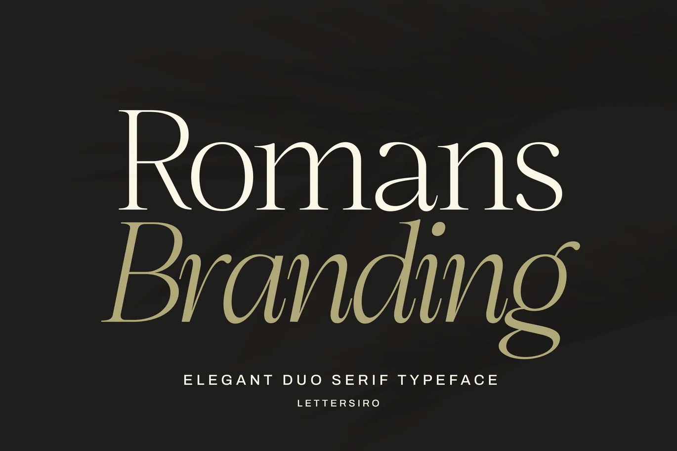 Romans Branding – Elegant Serif Font font preview