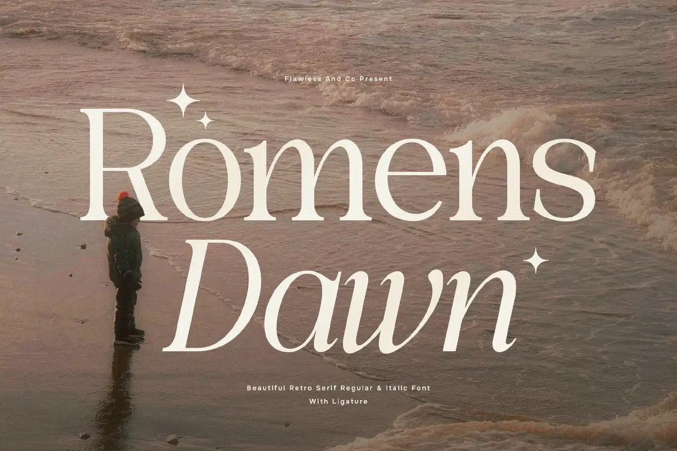 Romens Dawn – Retro Serif Font font preview