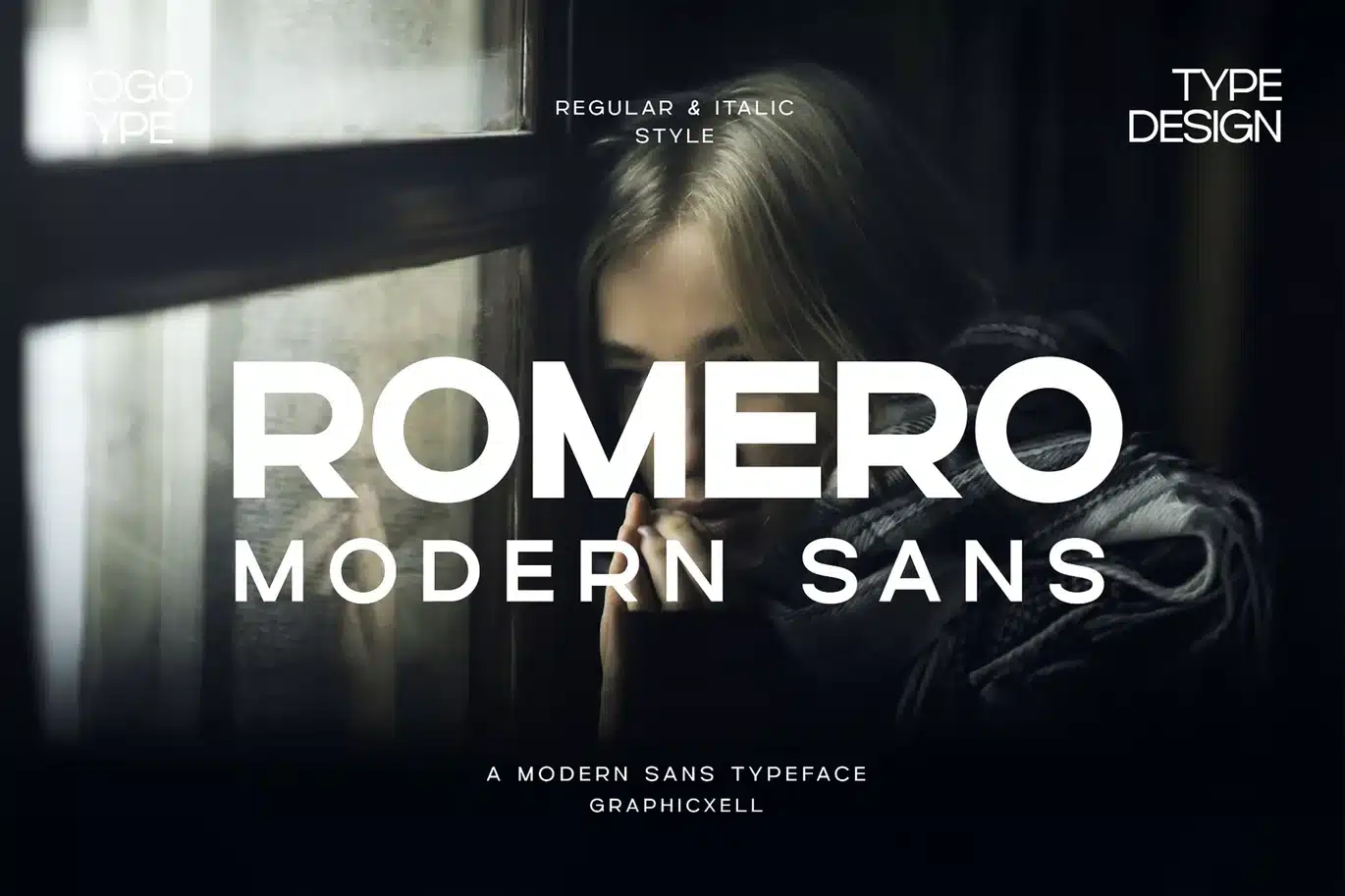 Romero Bold Sans Font Typeface font preview