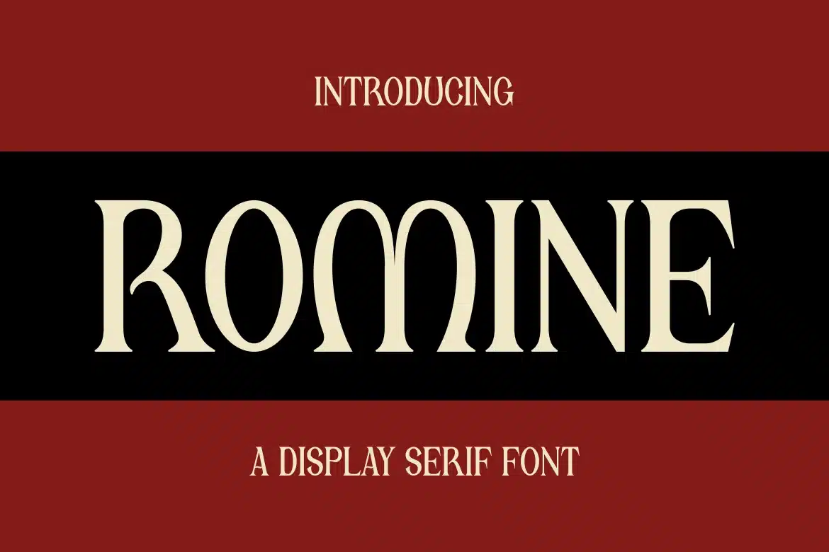 Romine – Serif Display Font font preview