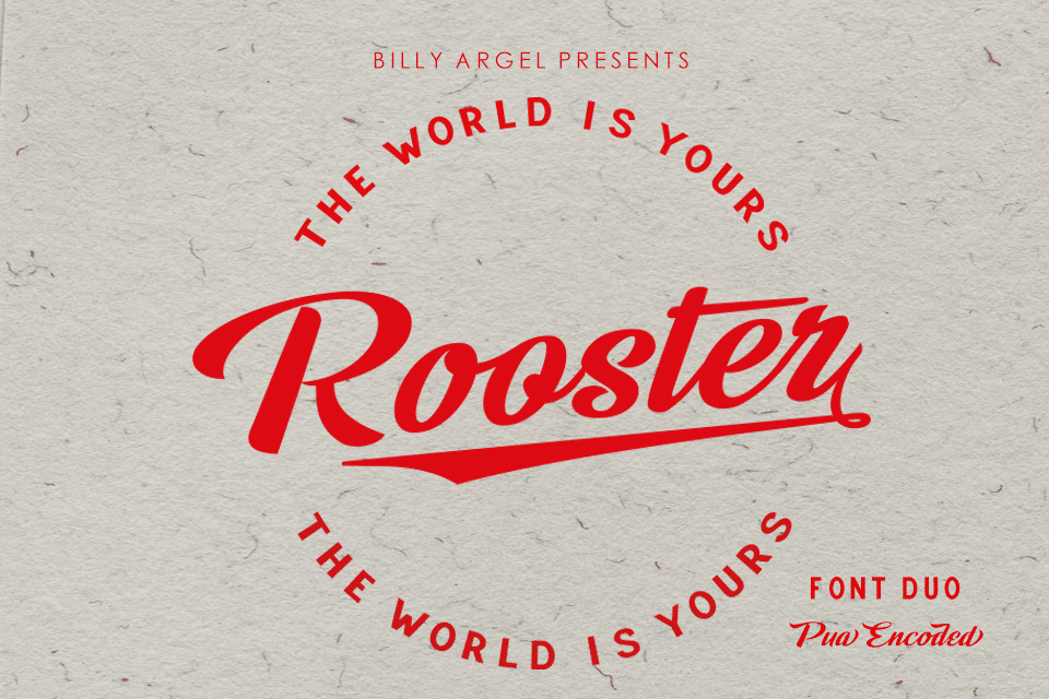 ROOSTER PERSONAL USE Font font preview
