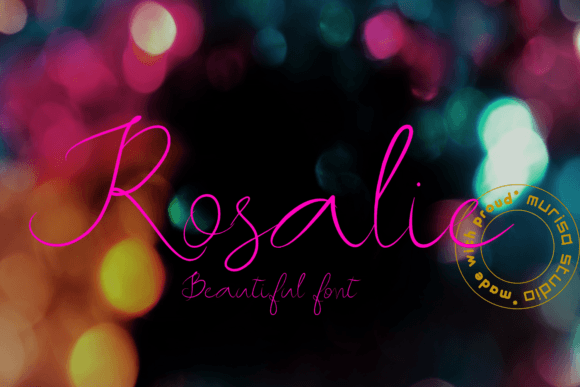 Rosalie Font Font font preview